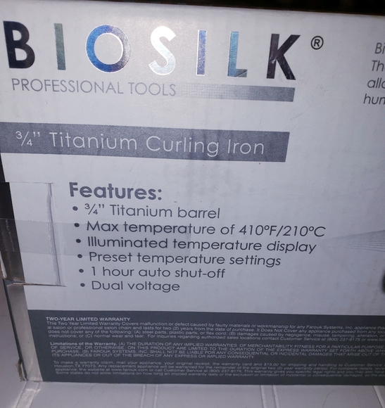 BIOSILK 3/4" Titanium Curling Iron - Picture 4 of 7